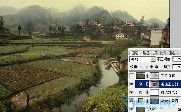 PSɫ̳̣Photoshopѷ羰յΪΨͻЧ̳