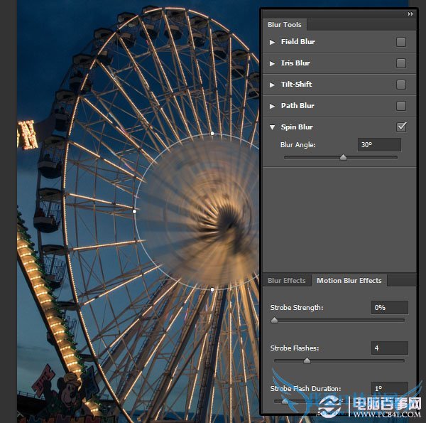 PS CC最新功能详解:路径模糊和旋转模糊