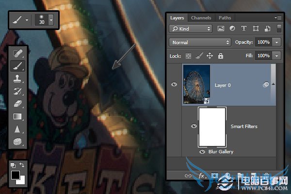 PS CC最新功能详解:路径模糊和旋转模糊