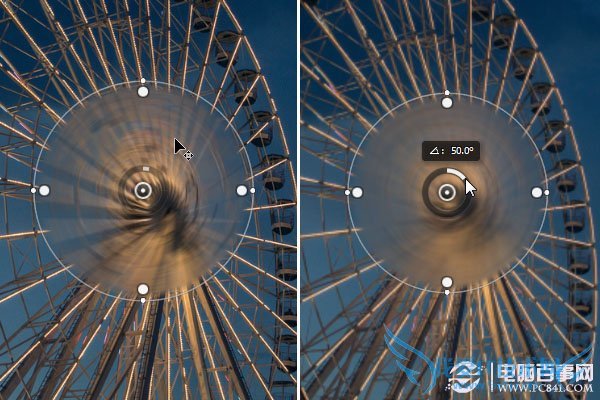 PS CC最新功能详解:路径模糊和旋转模糊