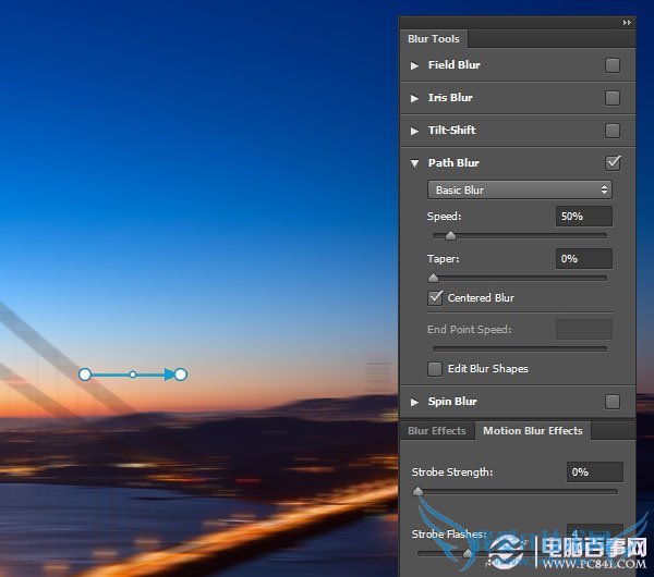 PS CC最新功能详解:路径模糊和旋转模糊