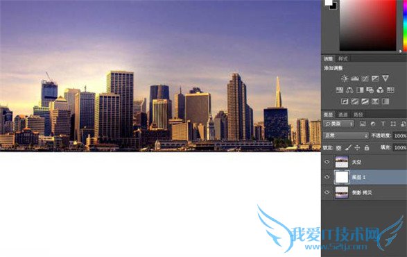 滤镜技巧 风景图片增加水面倒影教程