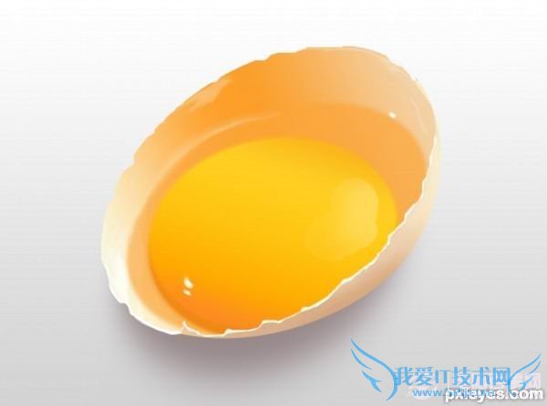 PS教程:Photoshop绘制逼真蛋壳和蛋黄