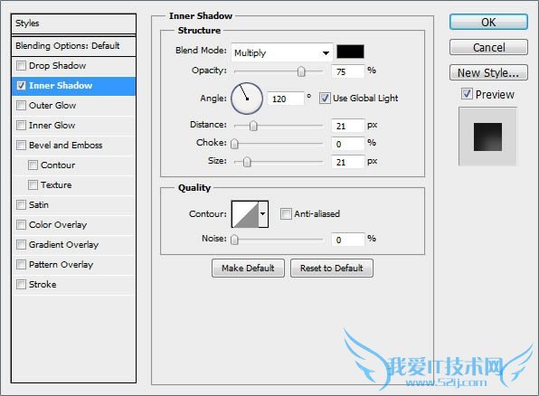 clip_image002 PS技巧:帮你快速的彻底搞懂内阴影功能