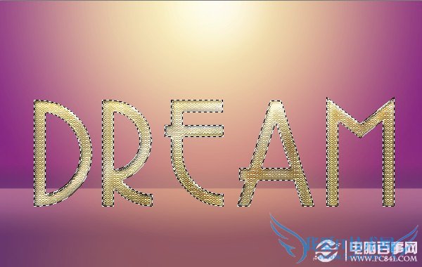 Photoshop创建逼真的黄金钻石字体效果