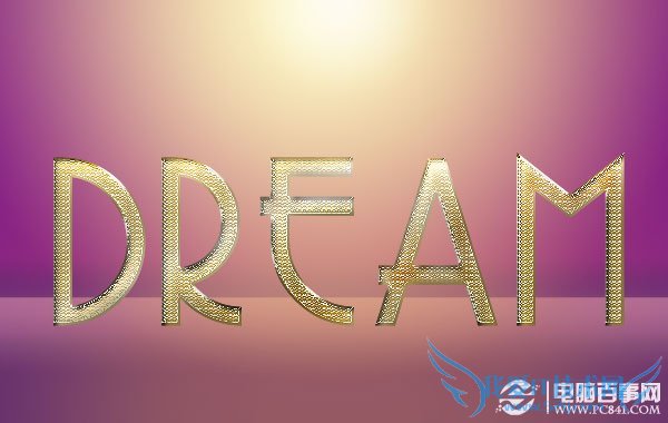 Photoshop创建逼真的黄金钻石字体效果