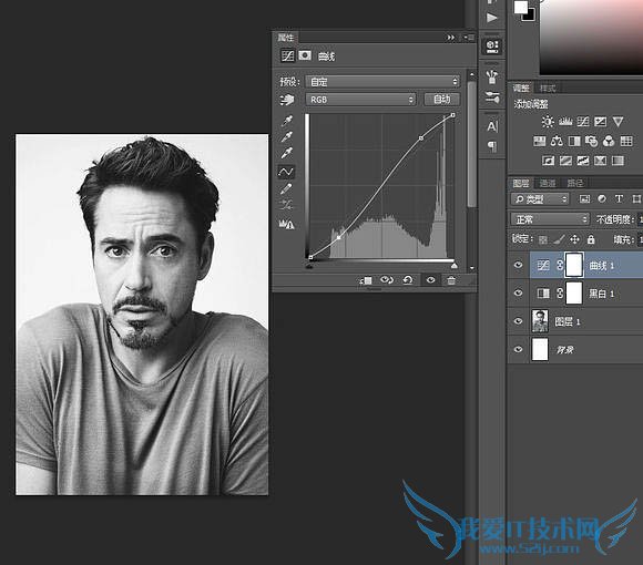 利用滤镜及图层叠加制作复古半调纹理人像