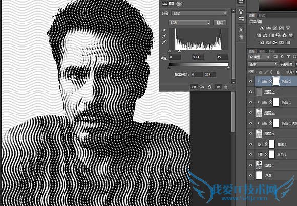 利用滤镜及图层叠加制作复古半调纹理人像