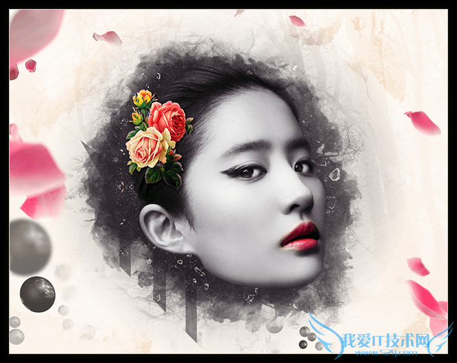 PS教程!手把手教你合成古典美女头像