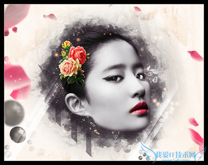 PS教程!手把手教你合成古典美女头像