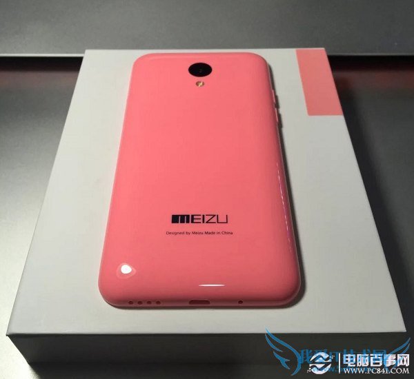 魅蓝粉色版背面图片