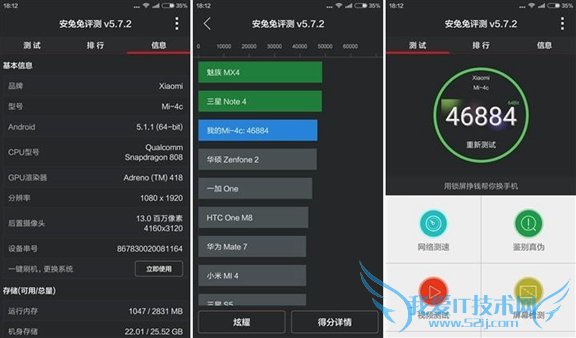 金属边框VS全网通 小米4与小米4c买谁