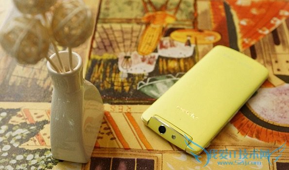 外观清新靓丽 OPPO N1 mini青柠黄图赏