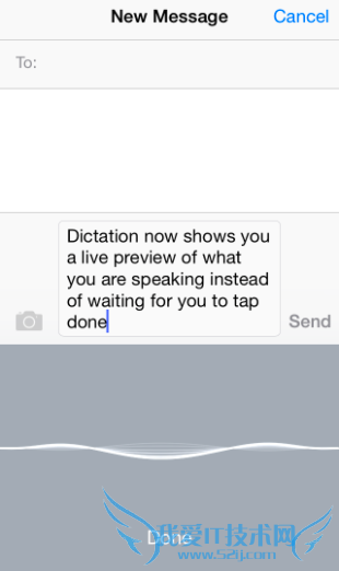 语音输入可实时显示文字