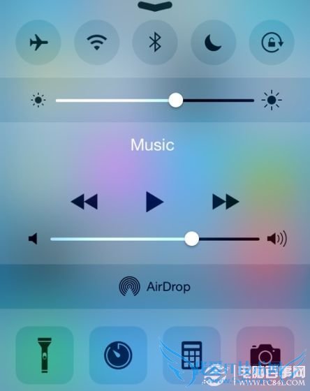 控制中心界面重新设计