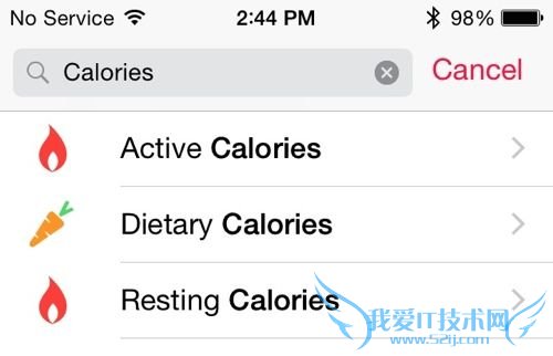 健康应用细分三类卡路里