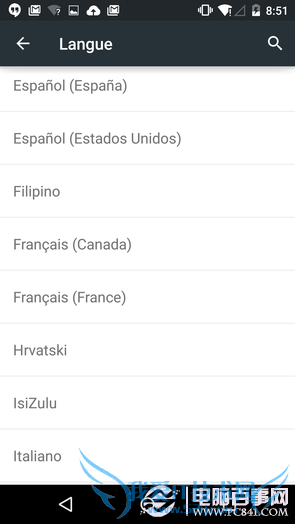 安卓5.0选择加拿大法语可能导致系统界面崩溃