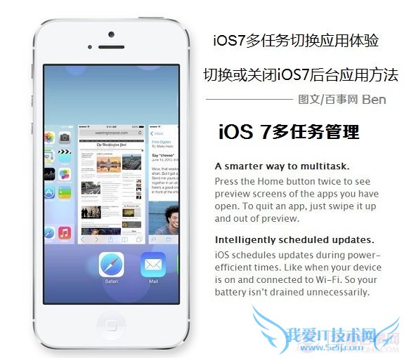 iOS7多任务切换应用体验 切换或关闭iOS7后台应用方法