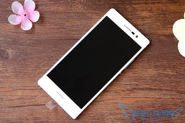 华为P7开箱手机正面外观图片