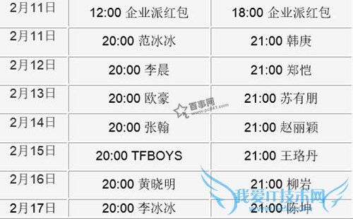 明星红包发放具体时间