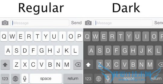 增加黑灰色键盘背景设置