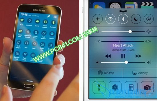 三星S5和iPhone5S系统对比