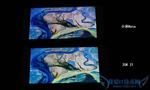 画质哪个好 小米Note与ZUK Z1屏幕对比