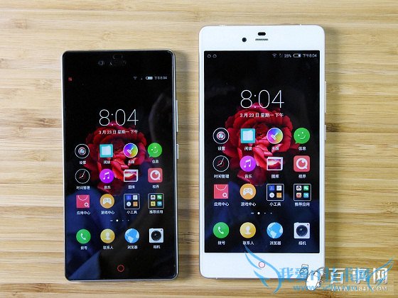 努比亚Z9 Max白色与是黑色正面对比