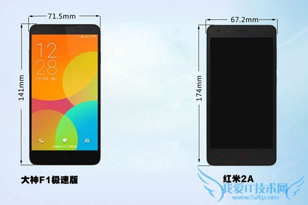 2.jpg 红米2A和大神F1极速版区别对比