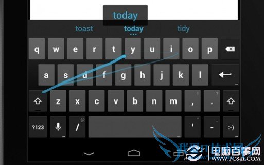 安卓4.2输入法提示类似于黑莓BB10系统