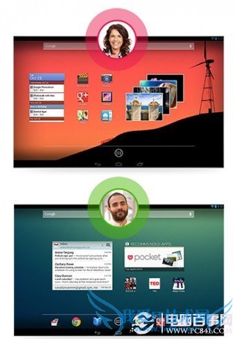解锁界面也可以快速切换不同账户。