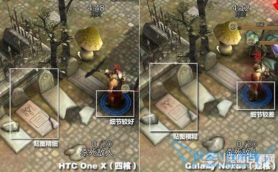 双核手机与四核手机游戏画质对比-四核细节方面占优势