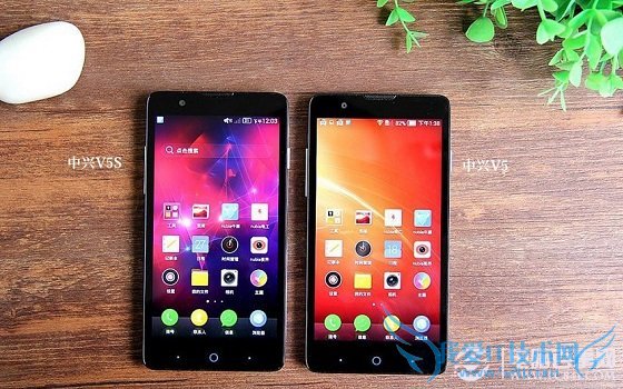中兴V5S和中兴V5正面外观对比