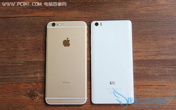 小米Note和iPhone6 Plus背面对比