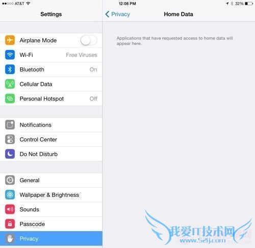 Home Data(家庭数据)菜单