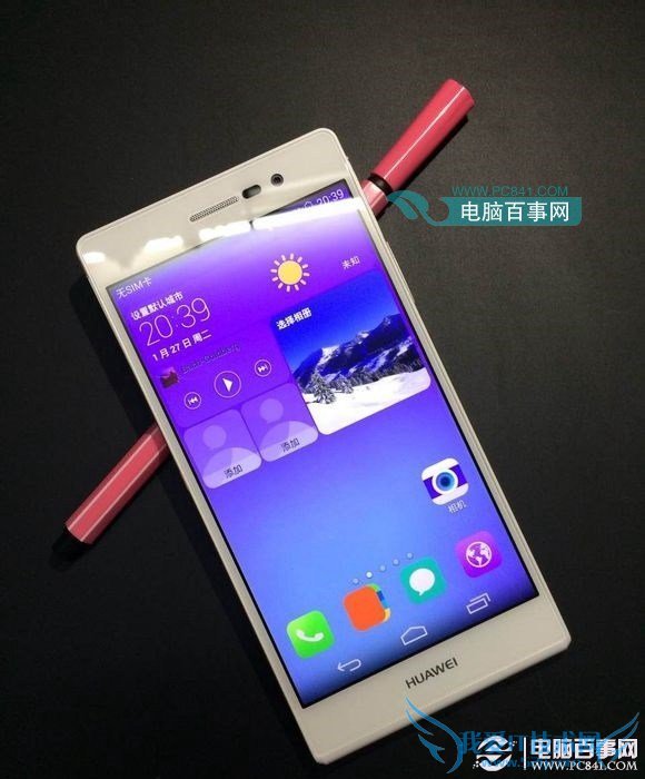 土豪金超薄4G手机 华为P7真机图赏