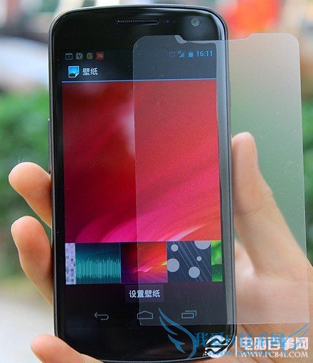 磨砂手机贴膜亮度对比