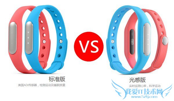 小米手环光感版和标准版有什么区别?