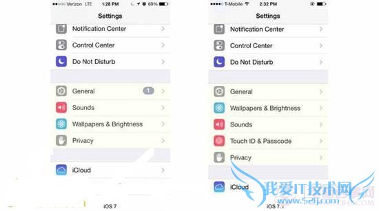 Tios 7和ios 7.1的ouch ID和密码