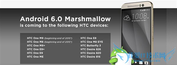 Android 6.0支持HTC机型有哪些 Android 6.0首批升级HTC设备汇总