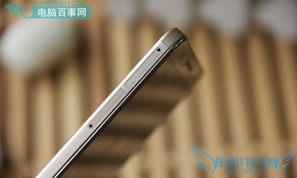 华为Mate 7土豪金版左侧面图