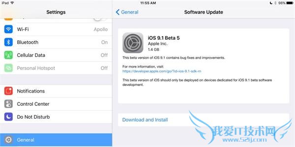 賿ƻû iOS 9.1 Beta 5 ĸ£֮ǰ汾iOS9.1 Beta5 ֻ bug ޸ܸĽûȻΰװȽϴ󣬶 1.4Gܺ󣬶˼׵Ŀÿռ䣬⣬iOS 9.1 Beta 5  iOS 9.0/9.0.1/9.0.2 Ϊʽ潫ڲú󷢲