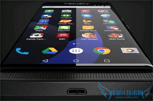 外媒首曝光黑莓安卓手机渲染图 屏幕弯曲似三星 Galaxy S6 Edge