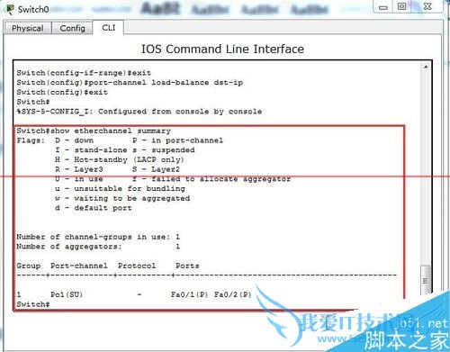配置cisco交换机端口聚合口的操作教程