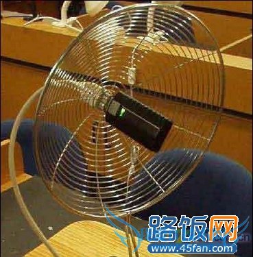 用漏勺DIY的增益天线