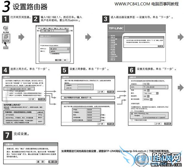 第三步:路由器设置