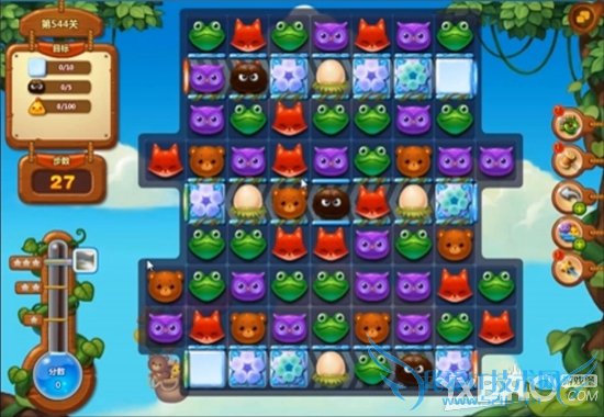 在开心消消乐544关中通关的方法