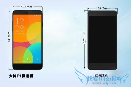 大神F1极速版和红米2A对比哪个好?