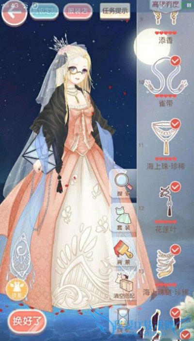 如何在奇迹暖暖月下舞会第3关中搭配?