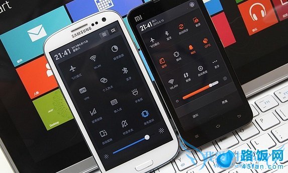 锤子ROM通知中心与小米MIUI通知中心对比